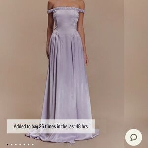 MESHKI Coco Dress - Dropped Waist Maxi Dress in Lilac (worn once)